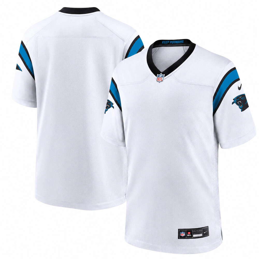 Carolina Panthers Nike Customizable Game Jersey – White